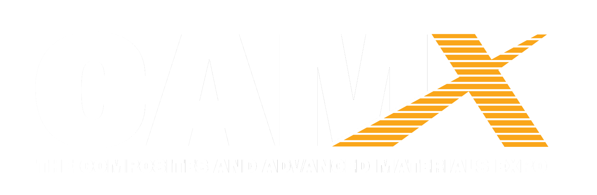 CAMX reversed white logo